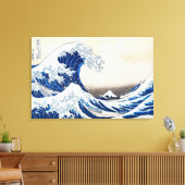 Die Große Welle in Kanagawa von Katsushika Hokusai Leinwanddruck (Insitu (Wohnzimmer))