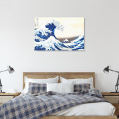Die Große Welle in Kanagawa von Katsushika Hokusai Leinwanddruck (Insitu (Schlafzimmer))