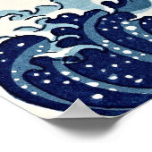 Die große Welle in Kanagawa: Zeitloses Kunstposter Poster (Ecke)