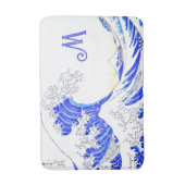 Die große Welle - japanische Kunst Badematte (Vorderseite Vertikal)