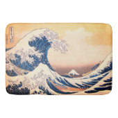 Die große Welle - japanische Kunst Badematte (Vorderseite)