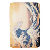Die große Welle - japanische Kunst Badematte (Vorderseite Vertikal)