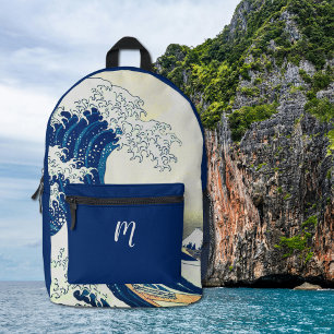 Die große Welle - japanische Kunst Bedruckter Rucksack
