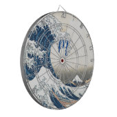 Die große Welle - japanische Kunst Dartscheibe (Vorderseite Links)