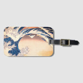Die große Welle - japanische Kunst   Gepäckanhänger (Vorderseite (Horizontal))