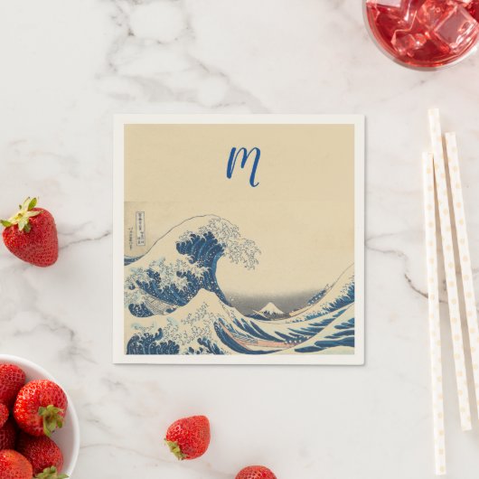 Die große Welle - japanische Kunst Serviette (Beispiel)