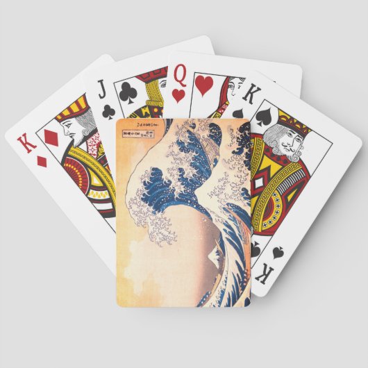 Die große Welle - japanische Kunst Spielkarten (Rückseite)