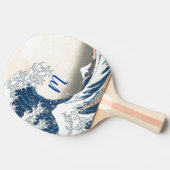 Die große Welle - japanische Kunst Tischtennis Schläger (Seitenansicht)