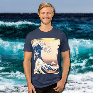 Die große Welle - japanische Kunst Tri-Blend Shirt