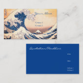 Die große Welle - japanische Kunst Visitenkarte (Vorne/Hinten)