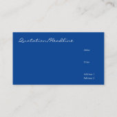 Die große Welle - japanische Kunst Visitenkarte (Rückseite)