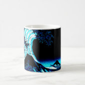 Die große Welle Kaffeetasse (Mittel)