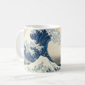 Die große Welle Kaffeetasse (Vorderseite Links)