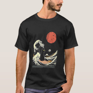 Die große Welle Kanagawa Lustige japanische surfen T-Shirt