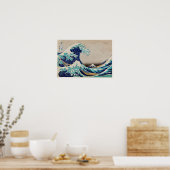 Die große Welle Kanagawas Poster (Küche)