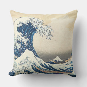 Die große Welle Kissen