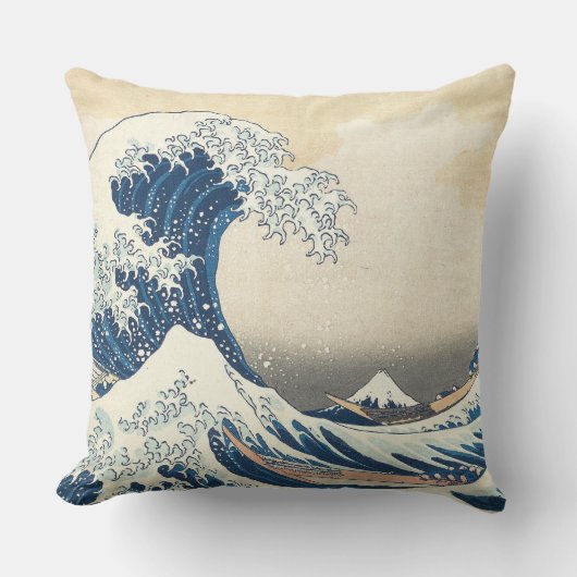 Die große Welle Kissen (Vorderseite)