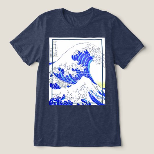 Die Große Welle - Kunst des 19. Jahrhunderts Tri-Blend Shirt (Design Vorderseite)