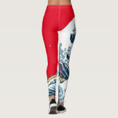 Die große Welle Leggings (Rückseite)