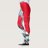 Die große Welle Leggings (Links)