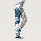 Die große Welle Leggings (Rechts)