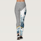 Die große Welle Leggings (Rückseite)