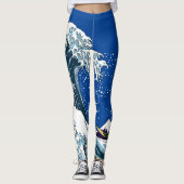 Die große Welle Leggings (Vorderseite)