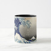 Die große Welle | Monogramm-Tasse Tasse (Zentrum)