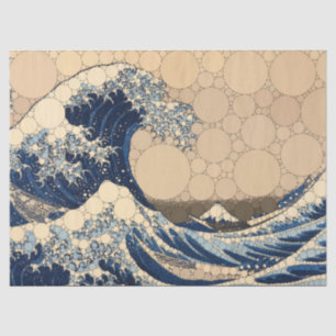 Die große Welle nach Katsushika Hokusai Seidenpapier