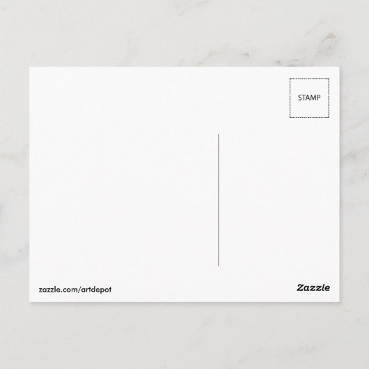 Die große Welle Postkarte (Rückseite)