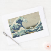 Die große Welle Rechteckiger Aufkleber (Umschlag)