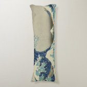 Die große Welle Seitenschläferkissen (Vorderseite Vertikal)