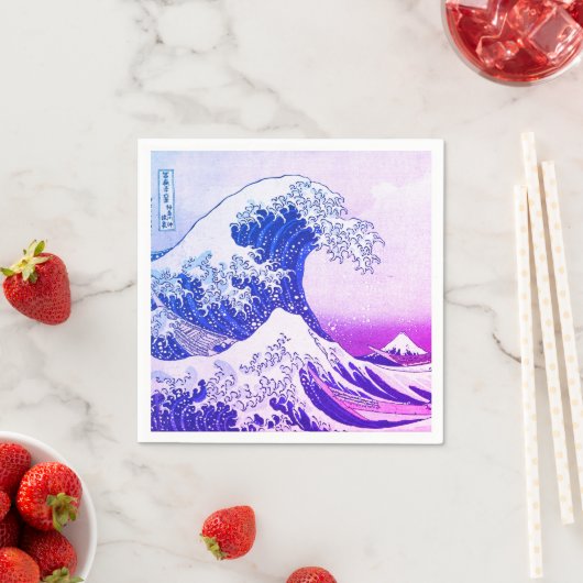 Die große Welle Serviette (Beispiel)