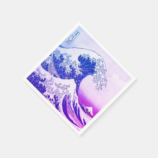 Die große Welle Serviette (Ecke)