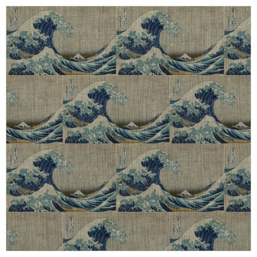 Die große Welle Stoff (Muster)