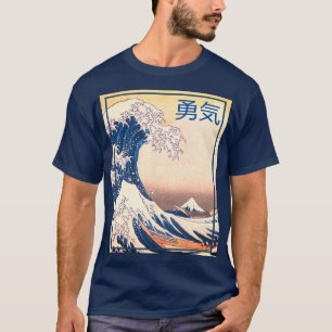Die große Welle - T - Shirt des japanischen Mutes