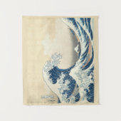 Die große Welle - Vintage japanische Kunst Wandteppich (Vorderseite)