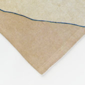 Die große Welle von Hokusai Fleecedecke (Ecke)