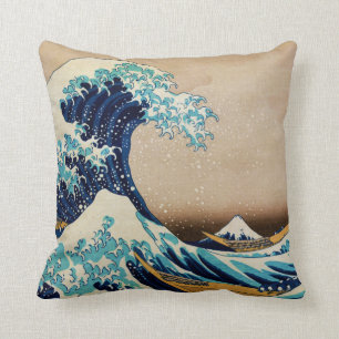 Die große Welle von Hokusai Japanisch Kissen