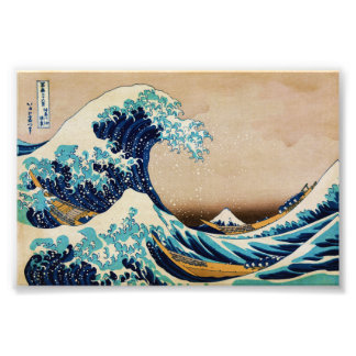 Die große Welle von Hokusai Japanische Fotodrucke Fotodruck