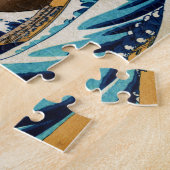 Die große Welle von Hokusai Vintag Japanisch Puzzle (Seite)