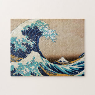Die große Welle von Hokusai Vintage Japanisch Puzzle
