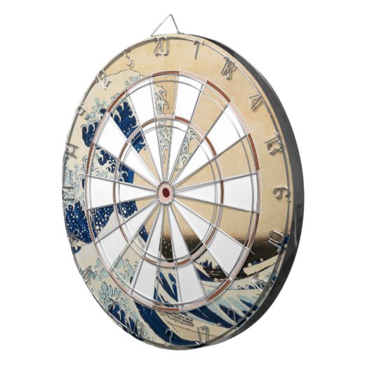 Die große Welle von Hokusai vor Kanagawa Dartscheibe (Vorderseite rechts)