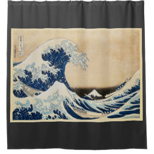 Die große Welle von Hokusai vor Kanagawa Duschvorhang