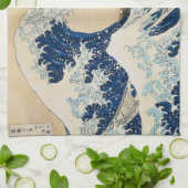 Die große Welle von Hokusai vor Kanagawa Geschirrtuch (Gefaltet)