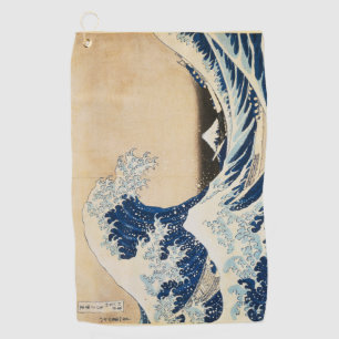 Die große Welle von Hokusai vor Kanagawa Golfhandtuch