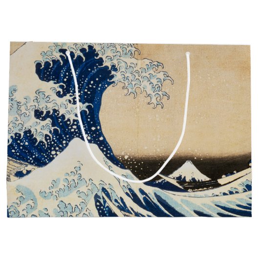 Die große Welle von Hokusai vor Kanagawa Große Geschenktüte (Rückseite)