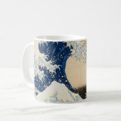 Die große Welle von Hokusai vor Kanagawa Kaffeetasse (Vorderseite Links)