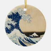 Die große Welle von Hokusai vor Kanagawa Keramik Ornament (Vorne)