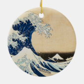 Die große Welle von Hokusai vor Kanagawa Keramik Ornament (Hinten)